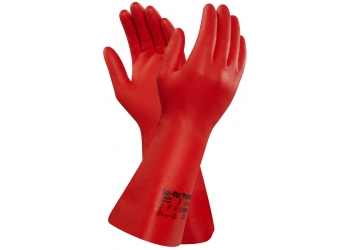 ANSELL-NITRIL-HANDSCHUHE, SOLVEX, 37-900, rot