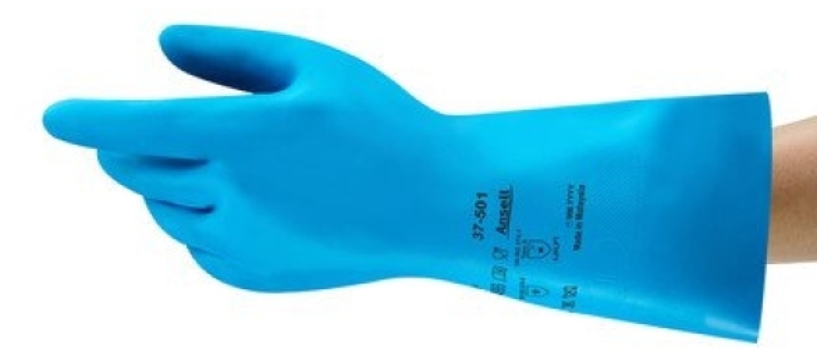 ANSELL-NITRIL-HANDSCHUHE, Arbeitshandschuhe, VERSATOUCH, 37-501, blau