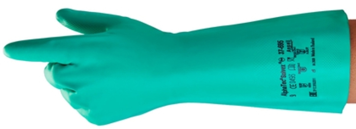 ANSELL-SOLVEX, 37-695, Nitril-Handschuhe, Arbeitshandschuhe, grün