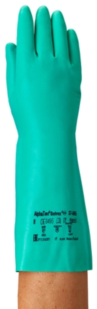 ANSELL-SOLVEX, 37-695, Nitril-Handschuhe, Arbeitshandschuhe, grün