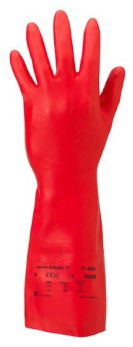 ANSELL-SOLVEX 37-900, Nitril-Handschuhe, Arbeitshandschuhe, rot