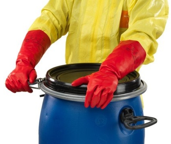 ANSELL-SOLVEX 37-900, Nitril-Handschuhe, Arbeitshandschuhe, rot