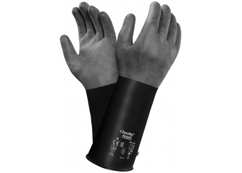 ANSELL-Workwear, Chemikalienschutz-Handschuhe, "CHEMTEK", 38-514, schwarz, VE = 12 Paar