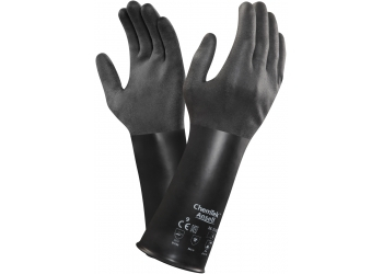 ANSELL-CHEMIKALIENSCHUTZ-HANDSCHUHE, CHEMTEK, 38-520, schwarz