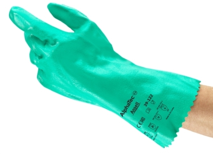 ANSELL-OL-KNIT, 39-122, Chemikalienschutz-Handschuhe, Arbeitshandschuhe, grün