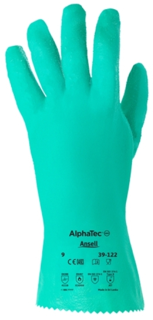 ANSELL-OL-KNIT, 39-122, Chemikalienschutz-Handschuhe, Arbeitshandschuhe, grün