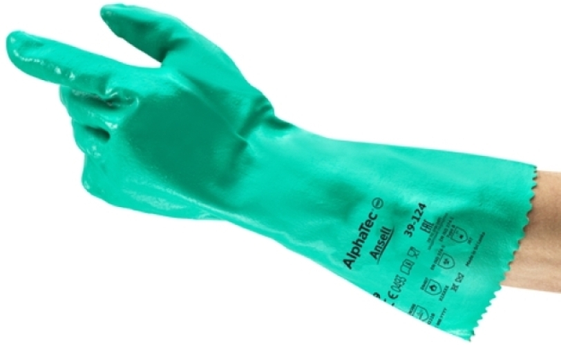 ANSELL-SOL-KNIT, 39-124, Chemikalienschutz-Handschuhe, Arbeitshandschuhe, grün