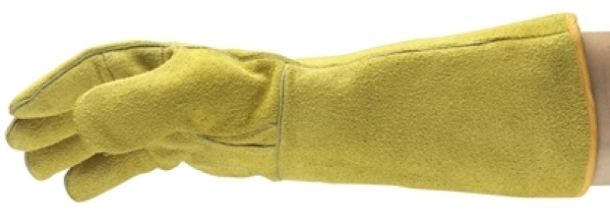 ANSELL-RINDSPALTLEDER-Handschuhe, Arbeitshandschuhe, WORKGUARD, 43-216, gelb