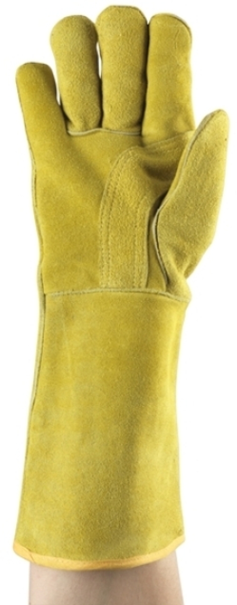 ANSELL-RINDSPALTLEDER-Handschuhe, Arbeitshandschuhe, WORKGUARD, 43-216, gelb
