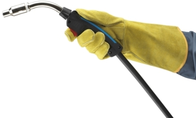 ANSELL-RINDSPALTLEDER-Handschuhe, Arbeitshandschuhe, WORKGUARD, 43-216, gelb