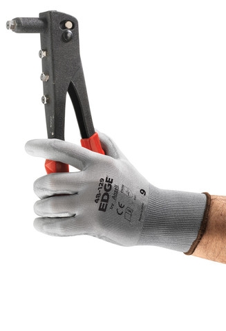 ANSELL-STRICKHANDSCHUHE, EArbeitshandschuhe, DGE, 48-129, grau