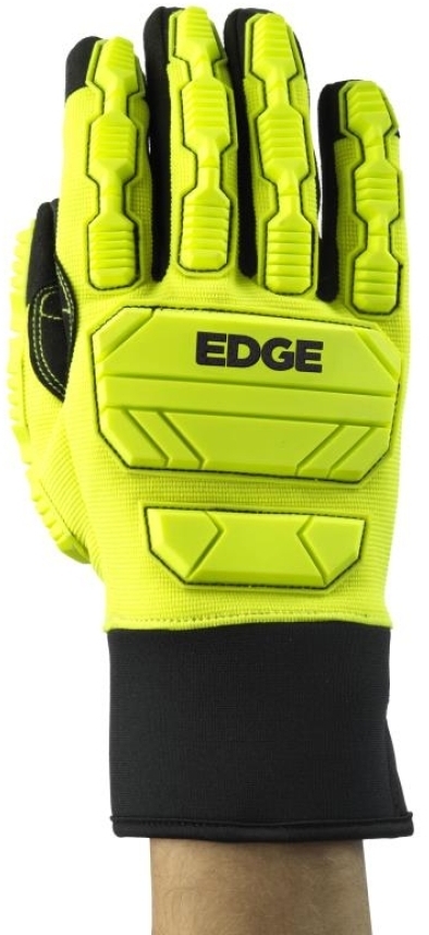 ANSELL-SCHNITTSCHUTZ-HANDSCHUHE, Arbeitshandschuhe, EDGE, 48-205, gelb/schwarz