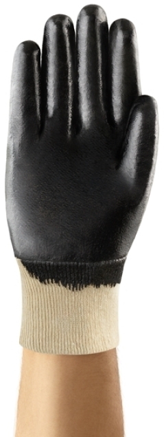 ANSELL-BAUMWOLL-ARBEITSHANDSCHUHE mit Nitrilbeschichtung, Arbeitshandschuhe, EDGE, 48-501, schwarz