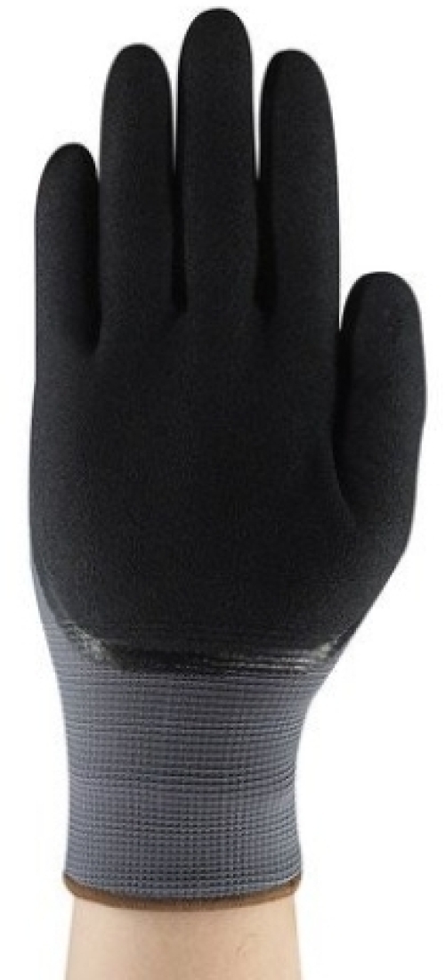 ANSELL-STRICKHANDSCHUHE, mit doppelter Nitrilbeschichtung, Arbeitshandschuhe, EDGE 48-920, schwarz