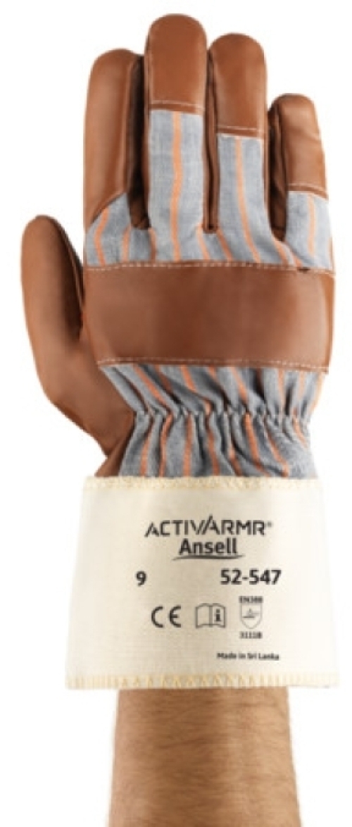 ANSELL-MEHRZWECK-HANDSCHUHE, Arbeitshandschuhe, HYD-TUF, 52-547, braun