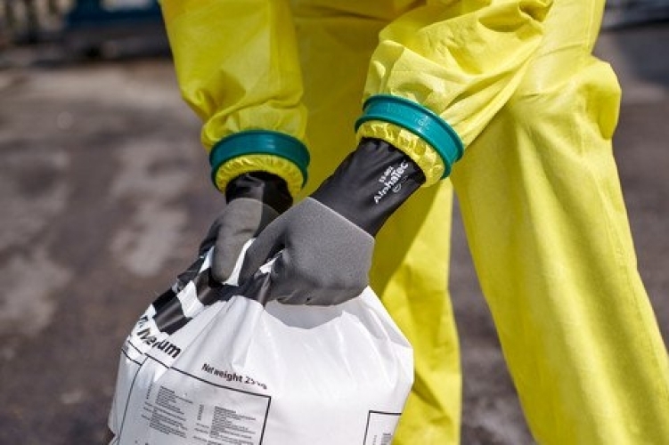 ANSELL-ALPHATEC, 53-001, Chemikalienschutz-Handschuhe, Arbeitshandschuhe, grau/schwarz