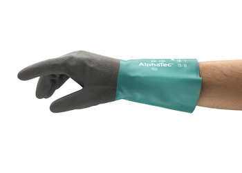 ANSELL-CHEMIKALIENSCHUTZ-HANDSCHUHE, ALPHATEC, 58-430, grün/grau