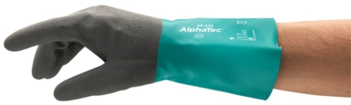 ANSELL-ALPHATEC, 58-270, Chemikalienschutz-Handschuhe, Arbeitshandschuhe, schwarz