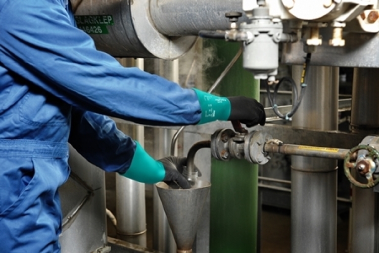 ANSELL-ALPHATEC, 58-270, Chemikalienschutz-Handschuhe, Arbeitshandschuhe, schwarz