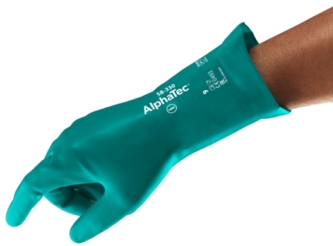 ANSELL-CHEMIKALIENSCHUTZ-HANDSCHUHEArbeitshandschuhe, , ALPHATEC AQUA DRI, 58-330, grün