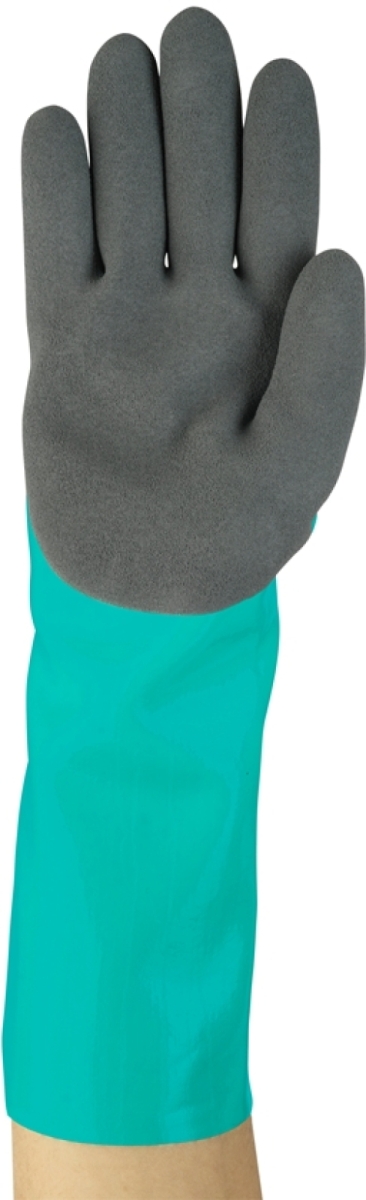 ANSELL-ALPHATEC, 58-735, Chemikalienschutz-Handschuhe, Arbeitshandschuhe, grün/schwarz