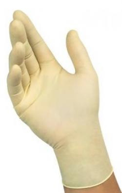 ANSELL-EINWEG-LATEX-HANDSCHUHE, MICROFLEX, 63-864, Pkg. á 100 Stück, natur