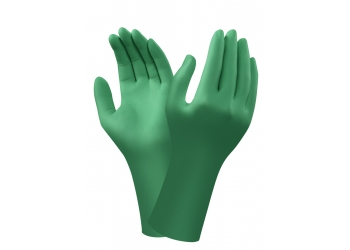 ANSELL-Einweg-NEOPRENE-HANDSCHUHE, TOUCHNTUFF, DERMA SHIELD, 73-701, grün