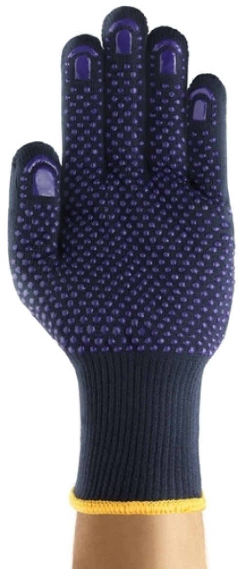 ANSELL-FIBER TUF, 76-501, Strick-Handschuhe Arbeitshandschuhe, dunkelblau