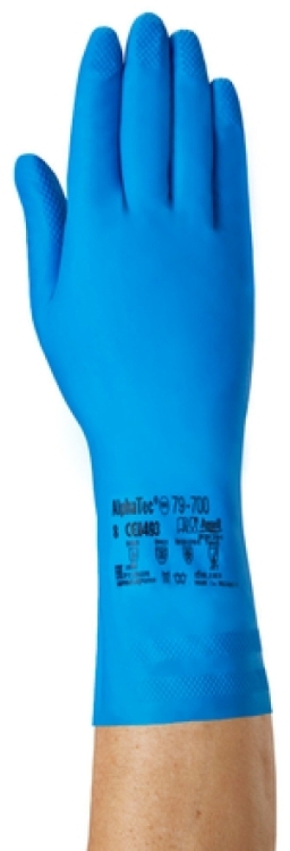 ANSELL-VIRTEX, 79-700,Nitril-Kautschuck-Handschuhe, Arbeitshandschuhe, blau