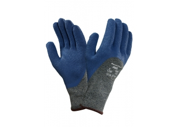 ANSELL-KEVLAR-STRICKHANDSCHUHE, POWER FLEX, 80-658, blau/grün