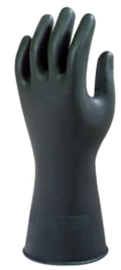 ANSELL-NATURKAUTSCHUKLATEXHANDSCHUHE, ALPHATEC, 87-118, schwarz