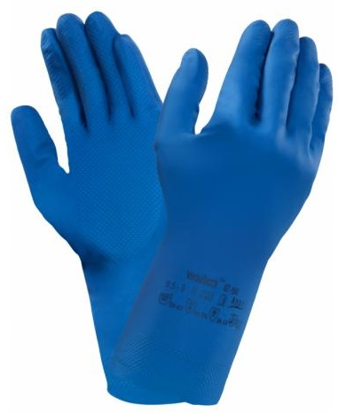 ANSELL-LATEX-ARBEITSHANDSCHUHE, "VERSATOUCH", 87-195, blau, VE 12 Paar