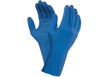 ANSELL-LATEX-ARBEITSHANDSCHUHE, ALPHATEC, 87-315, blau