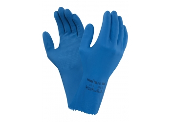 ANSELL-LATEX-ARBEITSHANDSCHUHE, UNIVERSAL PLUS, 87-665, blau