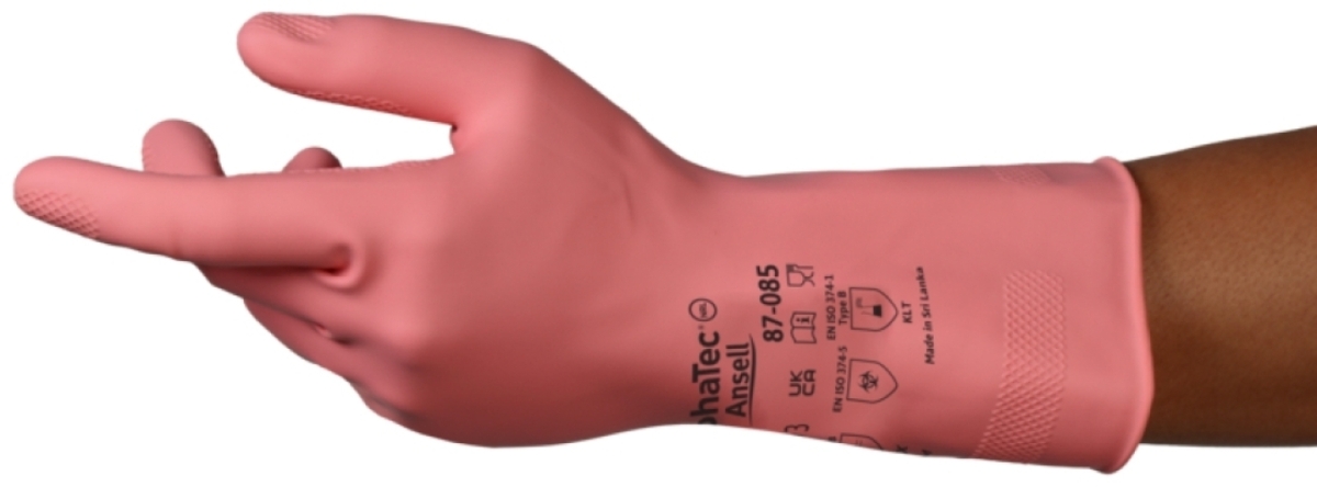 ANSELL-LATEXHANDSCHUHE, ALPHATEC, 87-085, pink