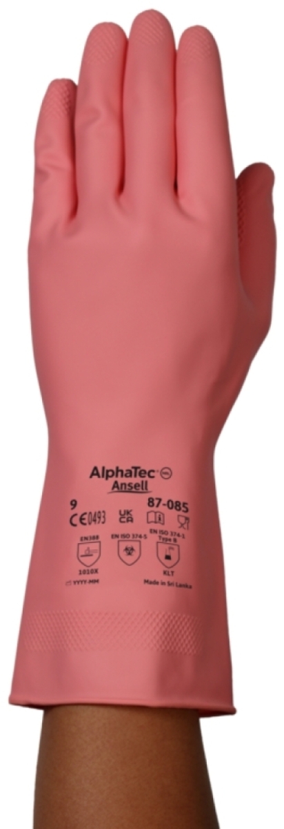 ANSELL-LATEXHANDSCHUHE, ALPHATEC, 87-085, pink