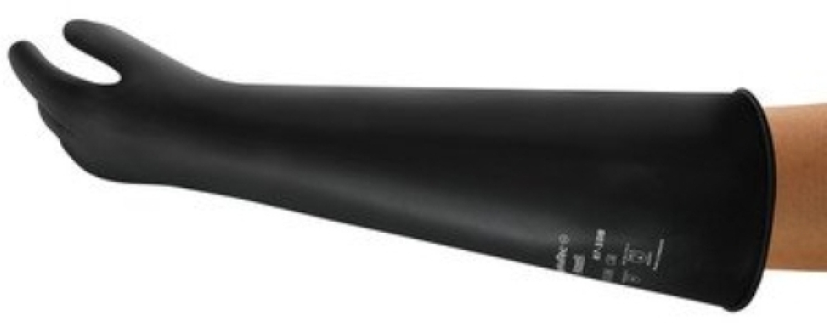 ANSELL-ALPHATEC, 87-108, Chemikalienschutz-Handschuhe, Arbeitshandschuhe, schwarz