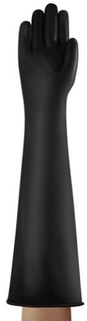 ANSELL-ALPHATEC, 87-108, Chemikalienschutz-Handschuhe, Arbeitshandschuhe, schwarz