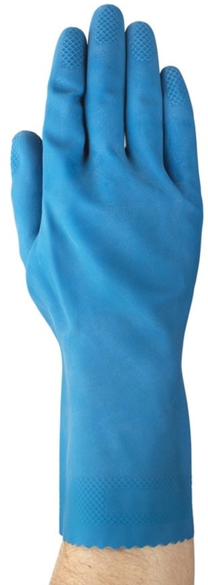 ANSELL-LATEX-ARBEITSHANDSCHUHE, ALPHATEC, 87-315, blau
