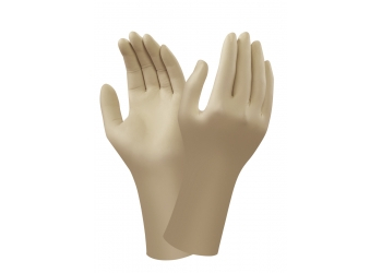 ANSELL-Einweg-LATEX-ARBEITSHANDSCHUHE, ACCU TECH, 91-225, natur, VE = 20 Pkg.