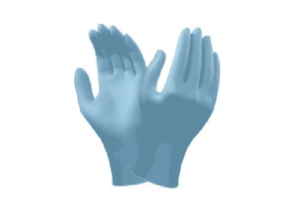 ANSELL-Hand-Schutz, Einweg-Nitril-Einmal-Handschuhe, VERSATOUCH, ungepudert, 92-210,, blau