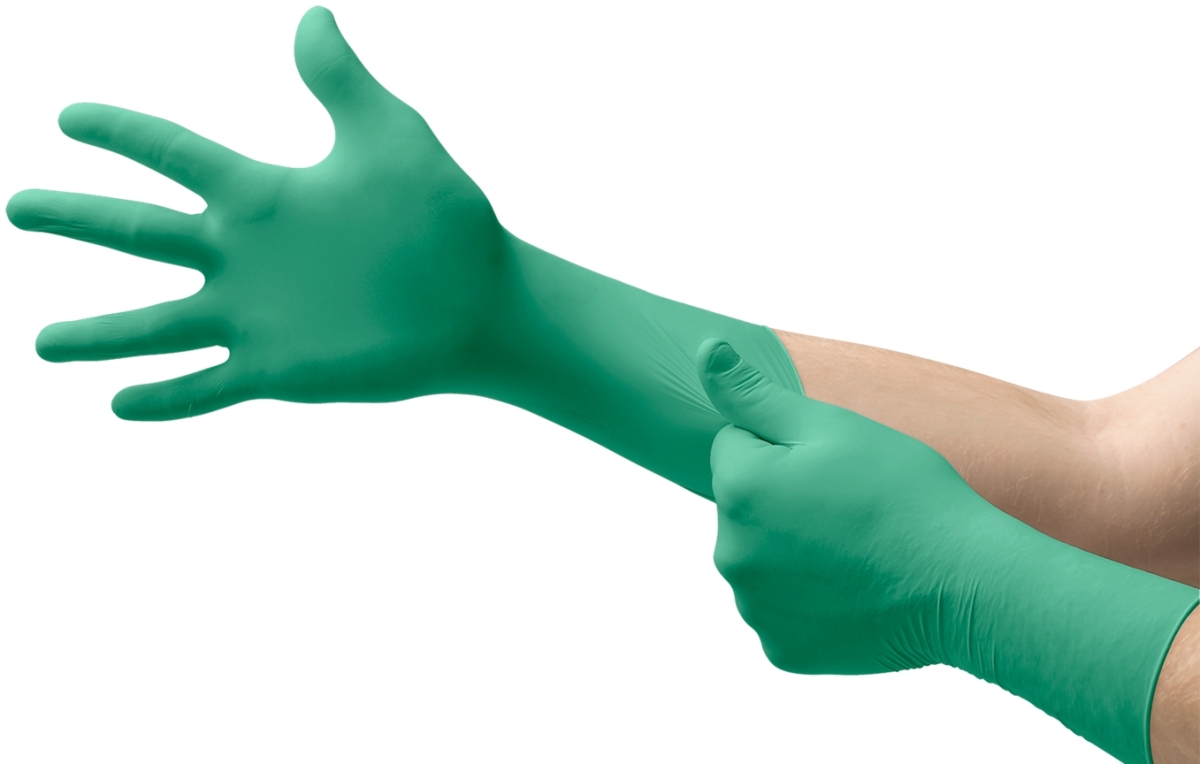 ANSELL-EINWEG-NITRIL-HANDSCHUHE, TOUCHNTUFF, 92-605, Pkg. á 100 Stück, grün