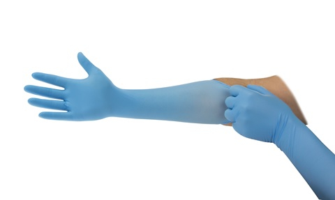 ANSELL-EINWEG-NITRIL-HANDSCHUHE, "MICROFLEX", 93-243, Pkg.  100 Stck, blau