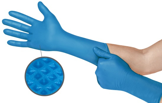 ANSELL-EINWEG-NITRIL-HANDSCHUHE, Microflex, blau, 50/44 Handschuhe/Spender, 10 Spender/Karton