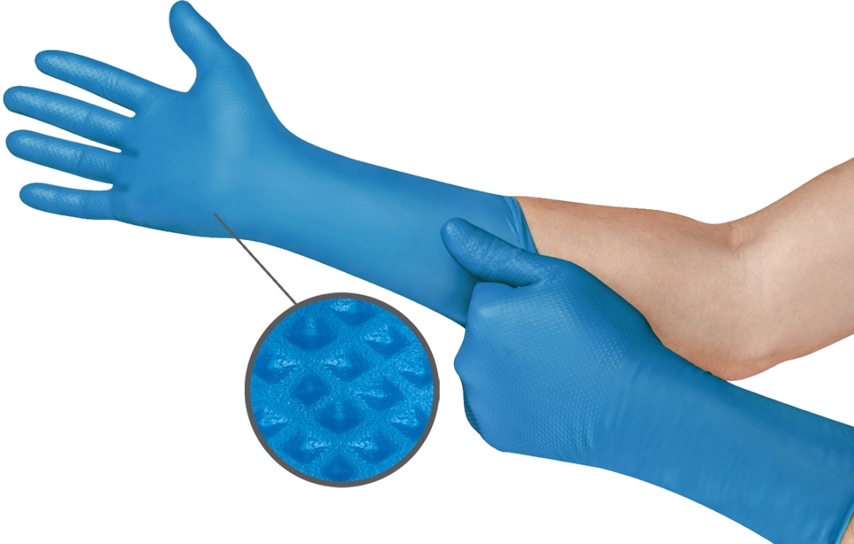 ANSELL-EINWEG-NITRIL-HANDSCHUHE, Microflex, blau, 50/44 Handschuhe/Spender, 10 Spender/Karton