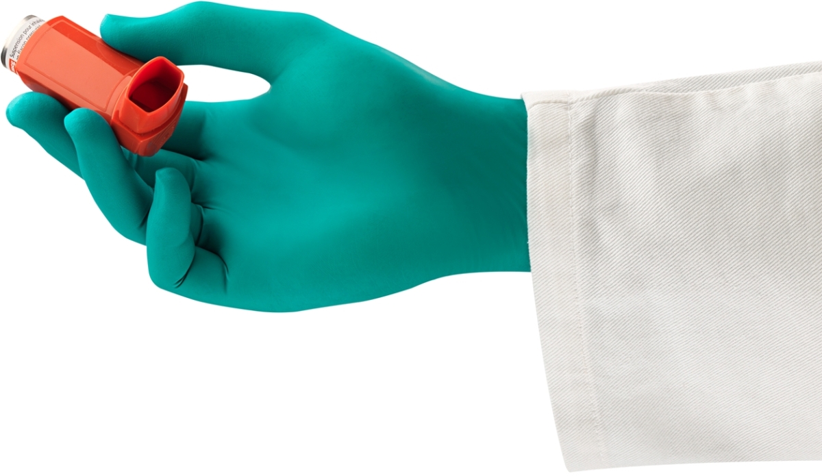 ANSELL-EINWEG-NITRIL-HANDSCHUHE, TOUCHNTUFF, 93-300, Pkg. á 100 Stück, grün