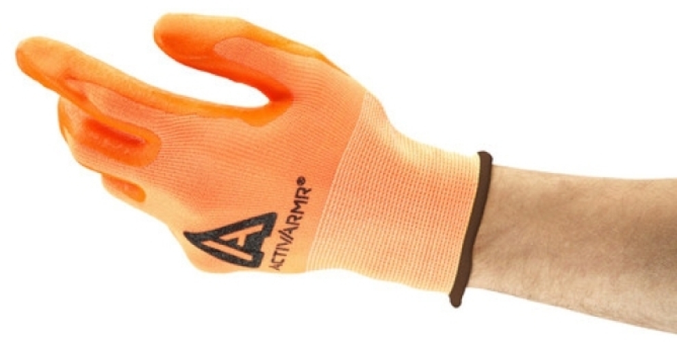 ANSELL-NITRIL-HANDSCHUHE, Arbeitshandschuhe, ActivArmr®, 97-012, orange