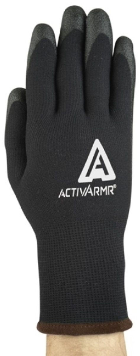 ANSELL-KÄLTESCHUTZ-Winter-Handschuhe, Arbeitshandschuhe, 97-631, Länge: 270 mm, schwarz