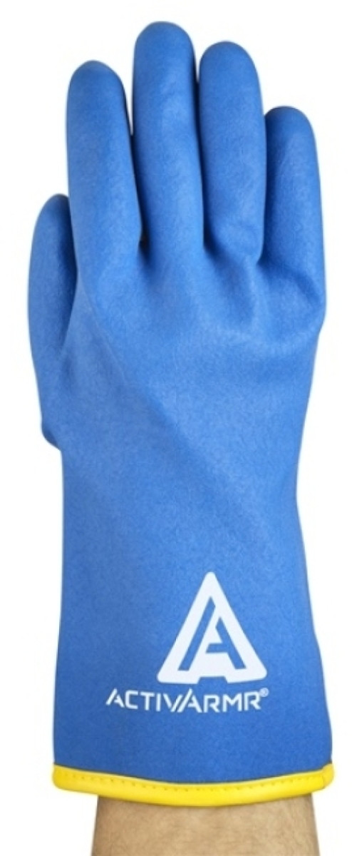 ANSELL-KÄLTESCHUTZ-Winter-Handschuhe, Arbeitshandschuhe, 97-681, Länge: 300 mm, blau