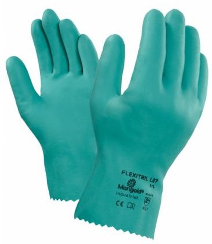 ANSELL-Workwear, Chemikalienschutzhandschuhe, Flexitril L27, Lnge: 270 mm, grn, VE = 12 Paar